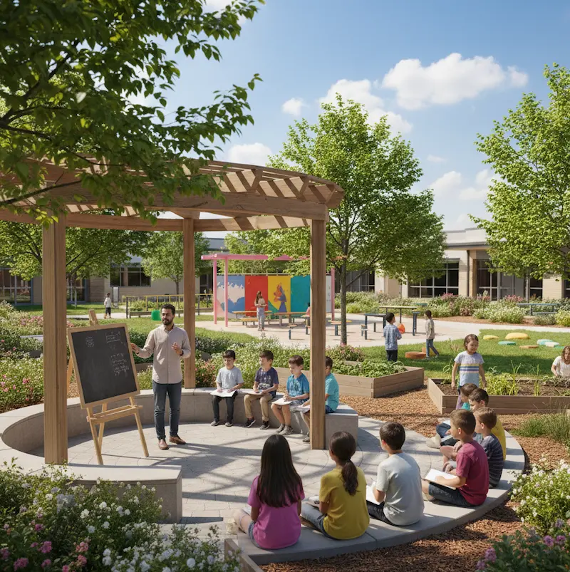 Outdoor learning & activity zones