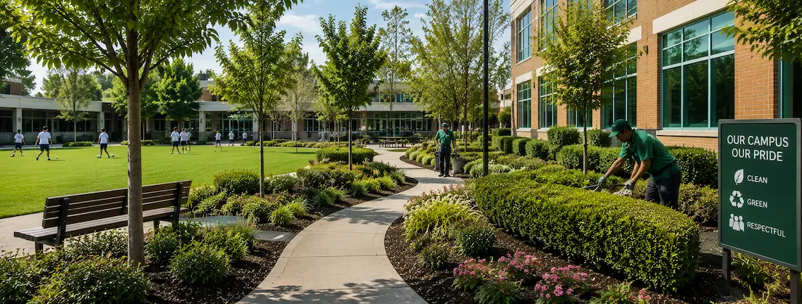 School Landscape Footer