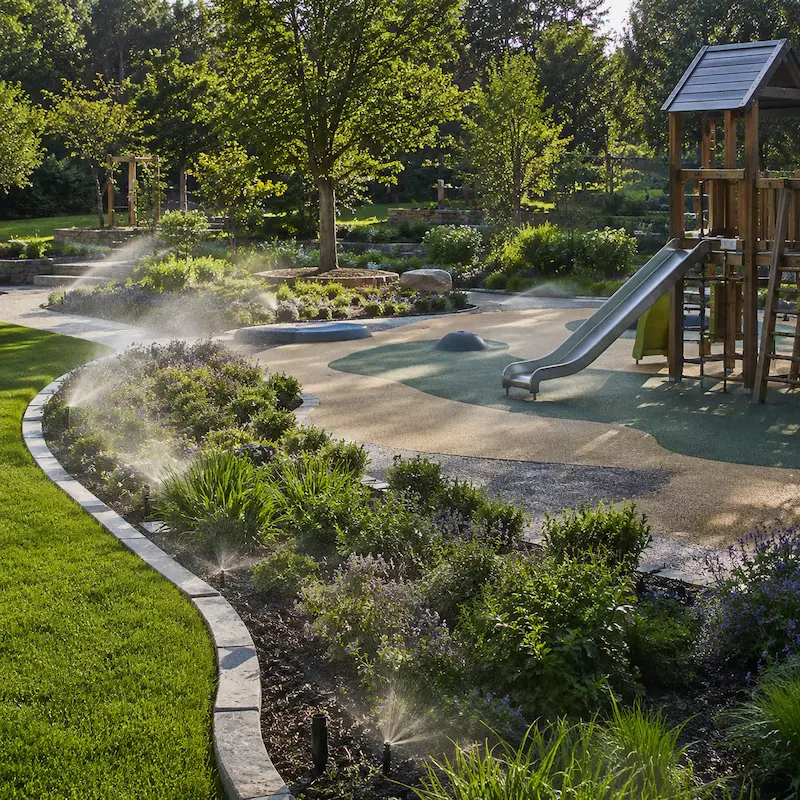 Softscape borders & planting Irrigation