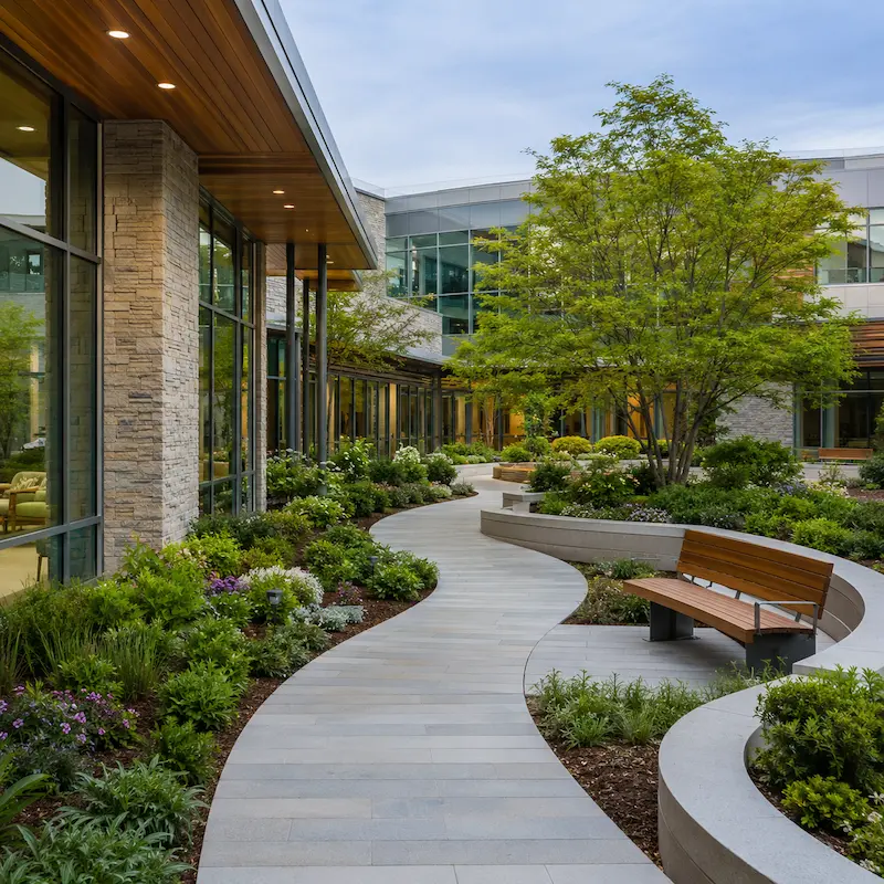Accessible pathways & seating areas