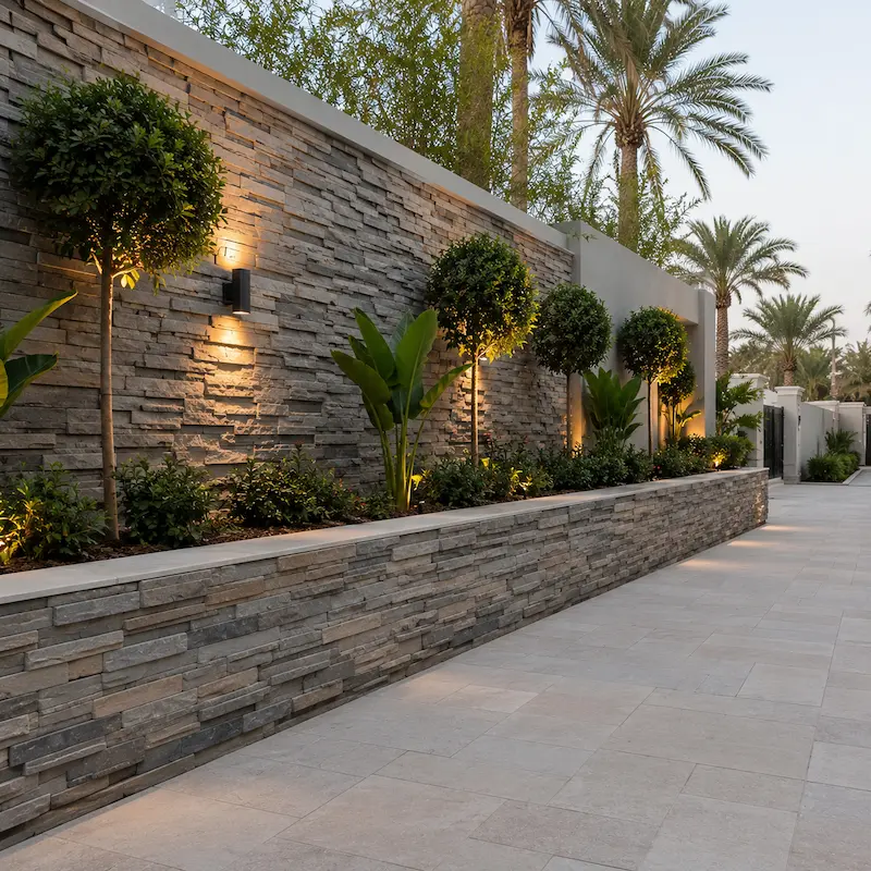 Boundary walls Retaining walls