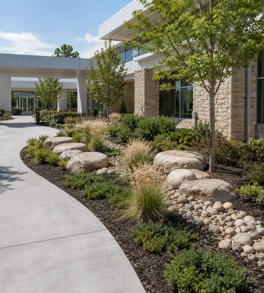 Hospital Landscaping Construction