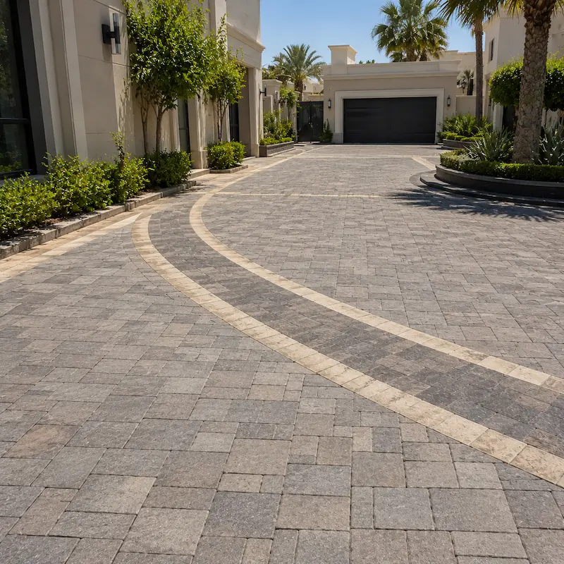 Interlock Stamp concrete pavements