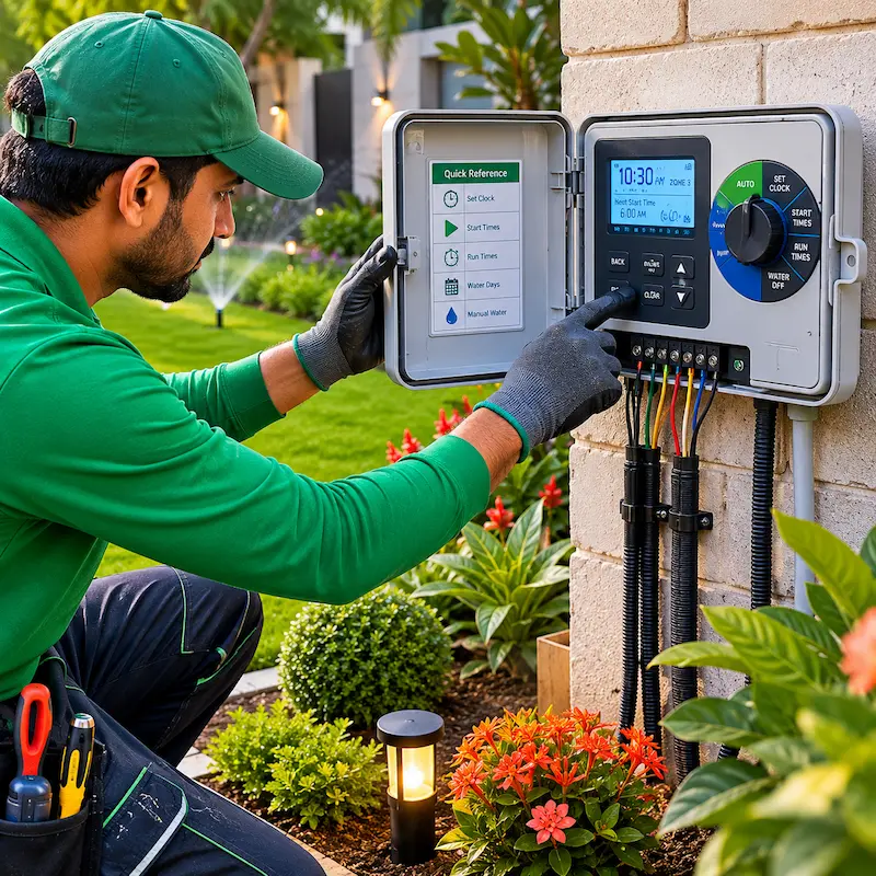 Irrigation controller & timer installation