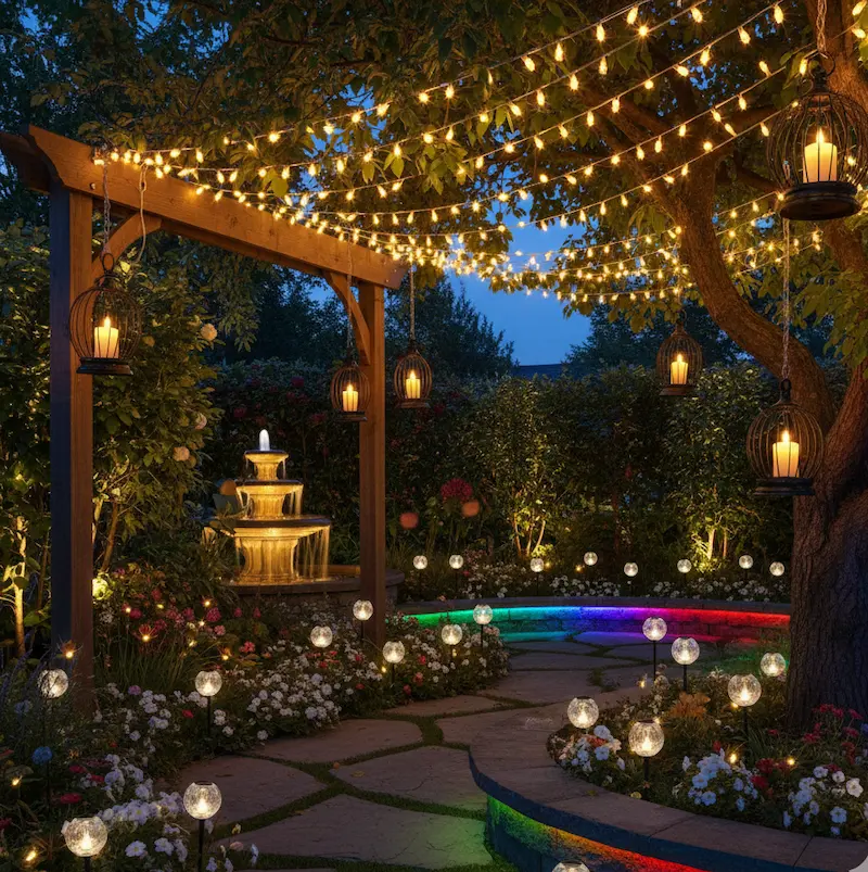 Outdoor decorative lighting