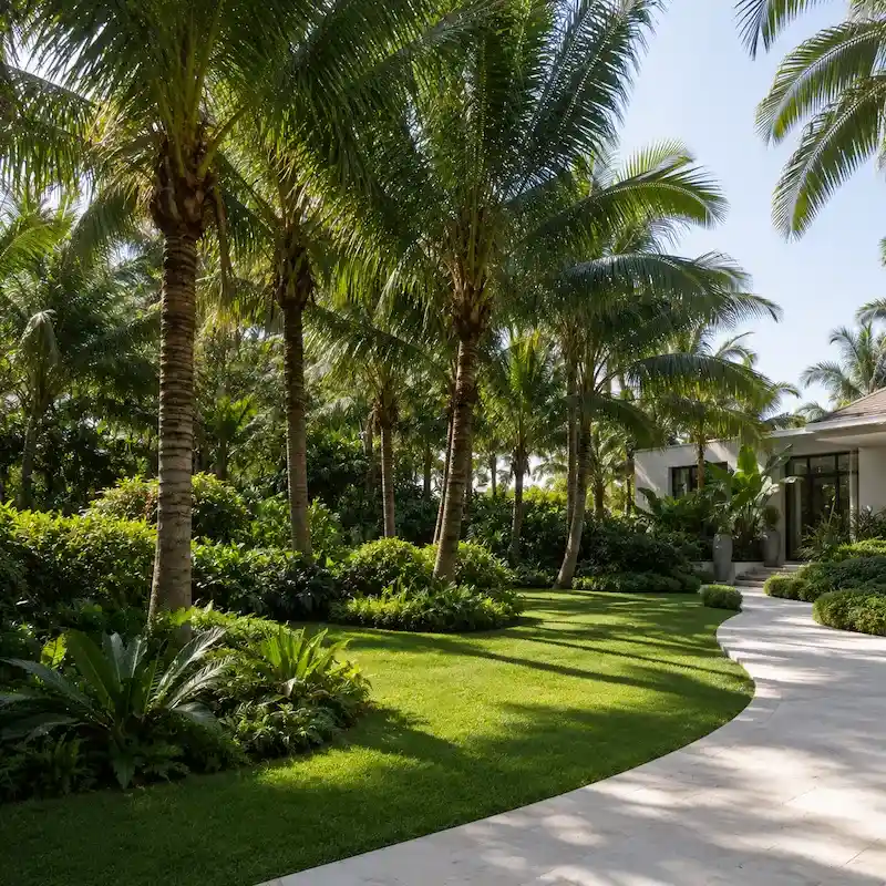 Palm plantation maintenance