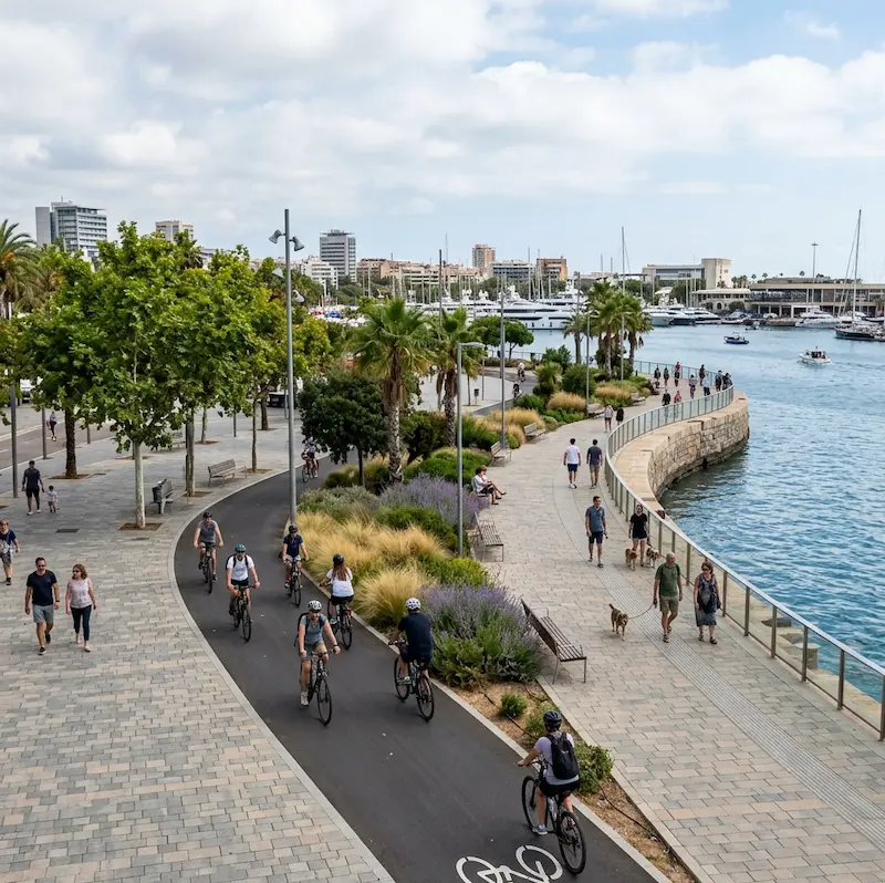 Paved walkways & cycle paths