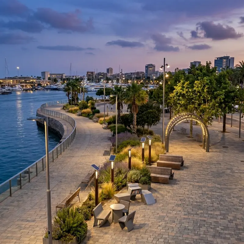 Seating, lighting & street furniture