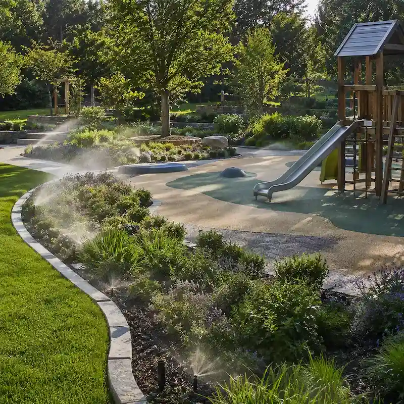 Softscape borders planting Irrigation