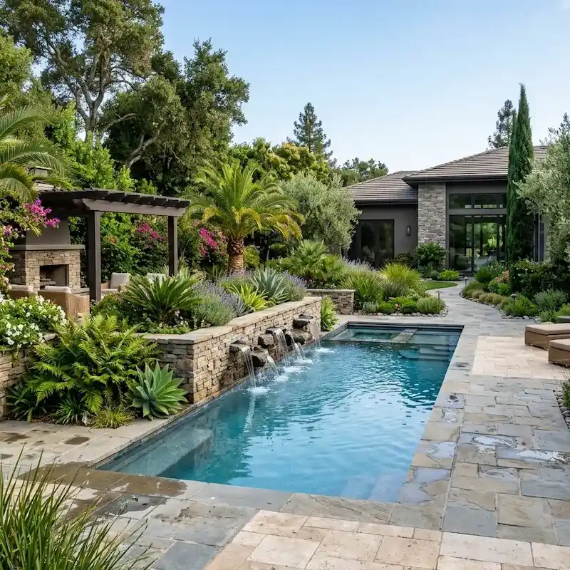 Swimming Pool Water features for amenity area
