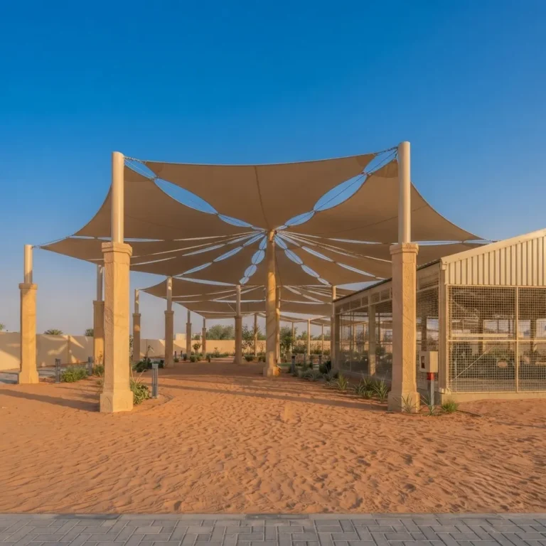 AlReem Tensile Canopy Underside