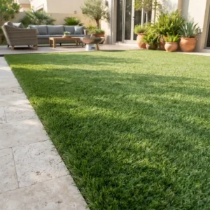 Artificial grass uae villa garden