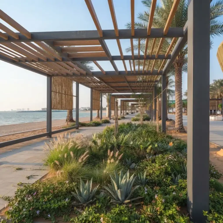 BayBeach Pergola Softscape