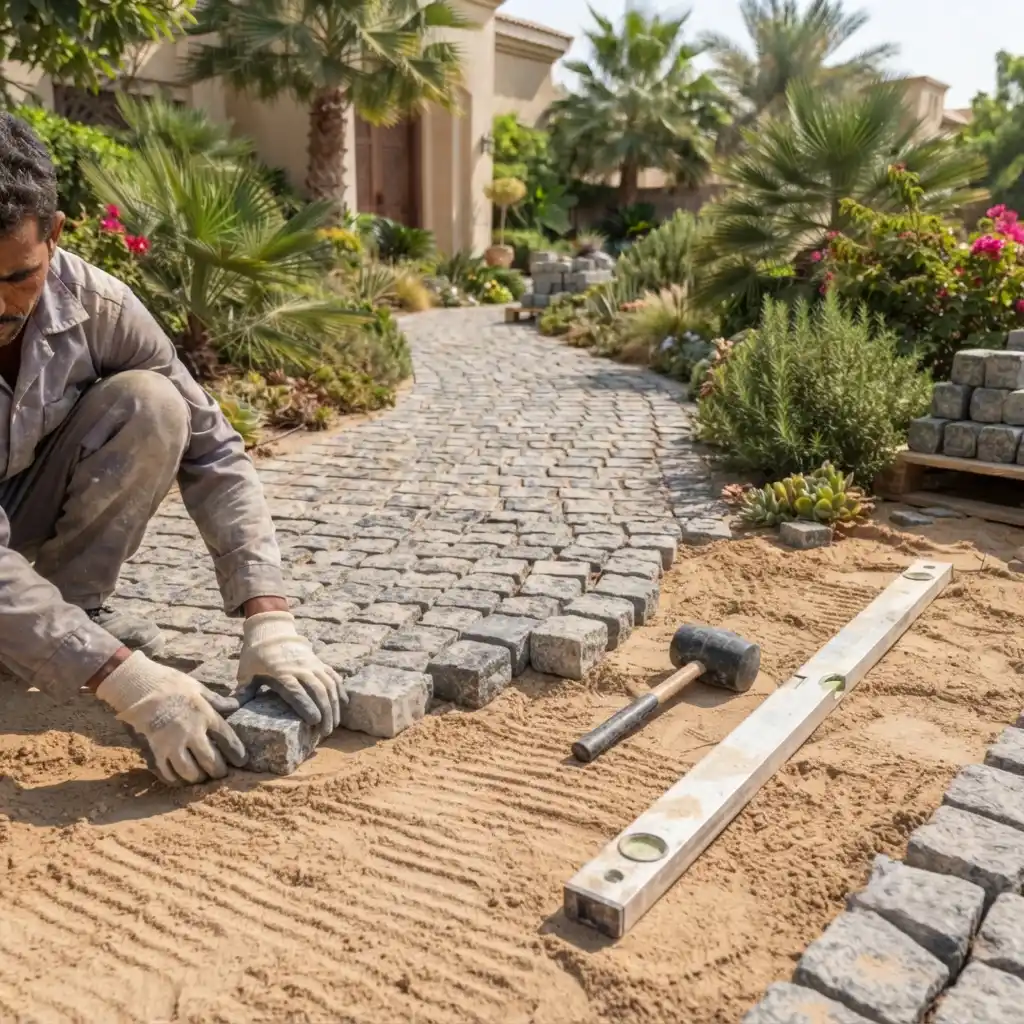 Cobblestone Installation