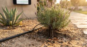 Drip irrigation dubai villa garden