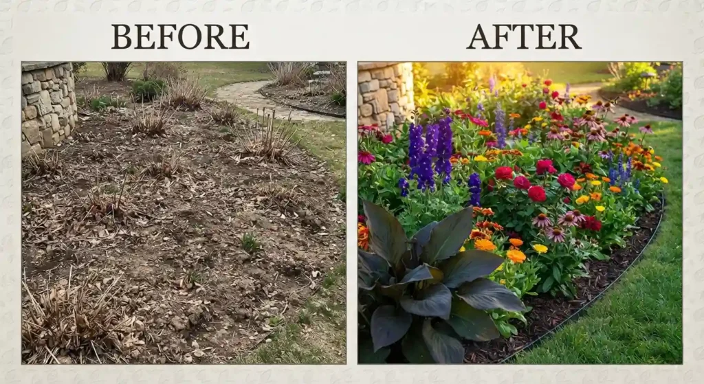 Healthy UAE garden after professional pest control treatment