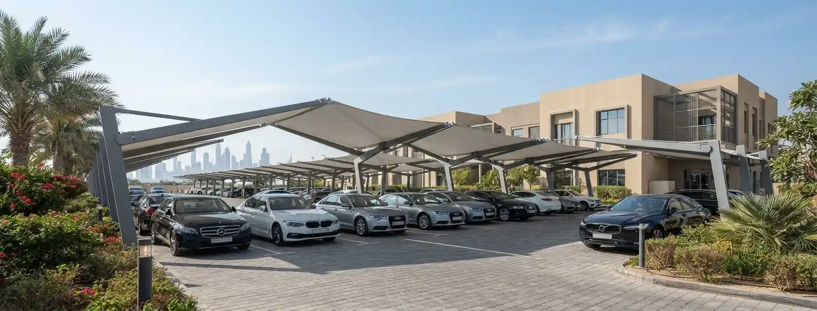 Luxury covered parking dubai