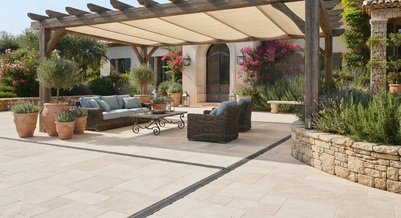 heat resistant courtyard landscaping design uae