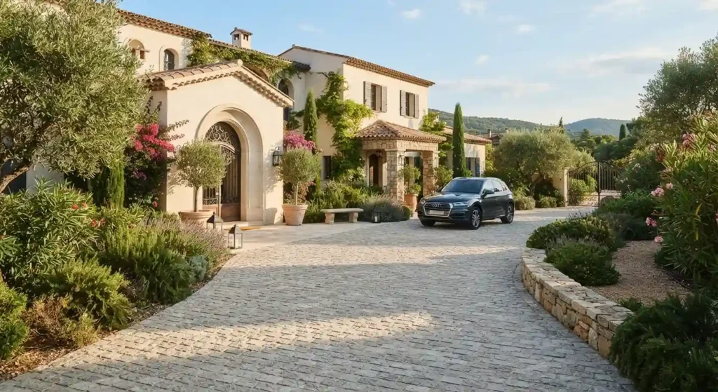 heat resistant granite driveway paving dubai