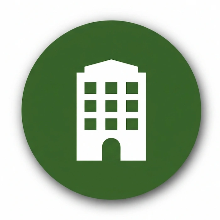 icon badge building