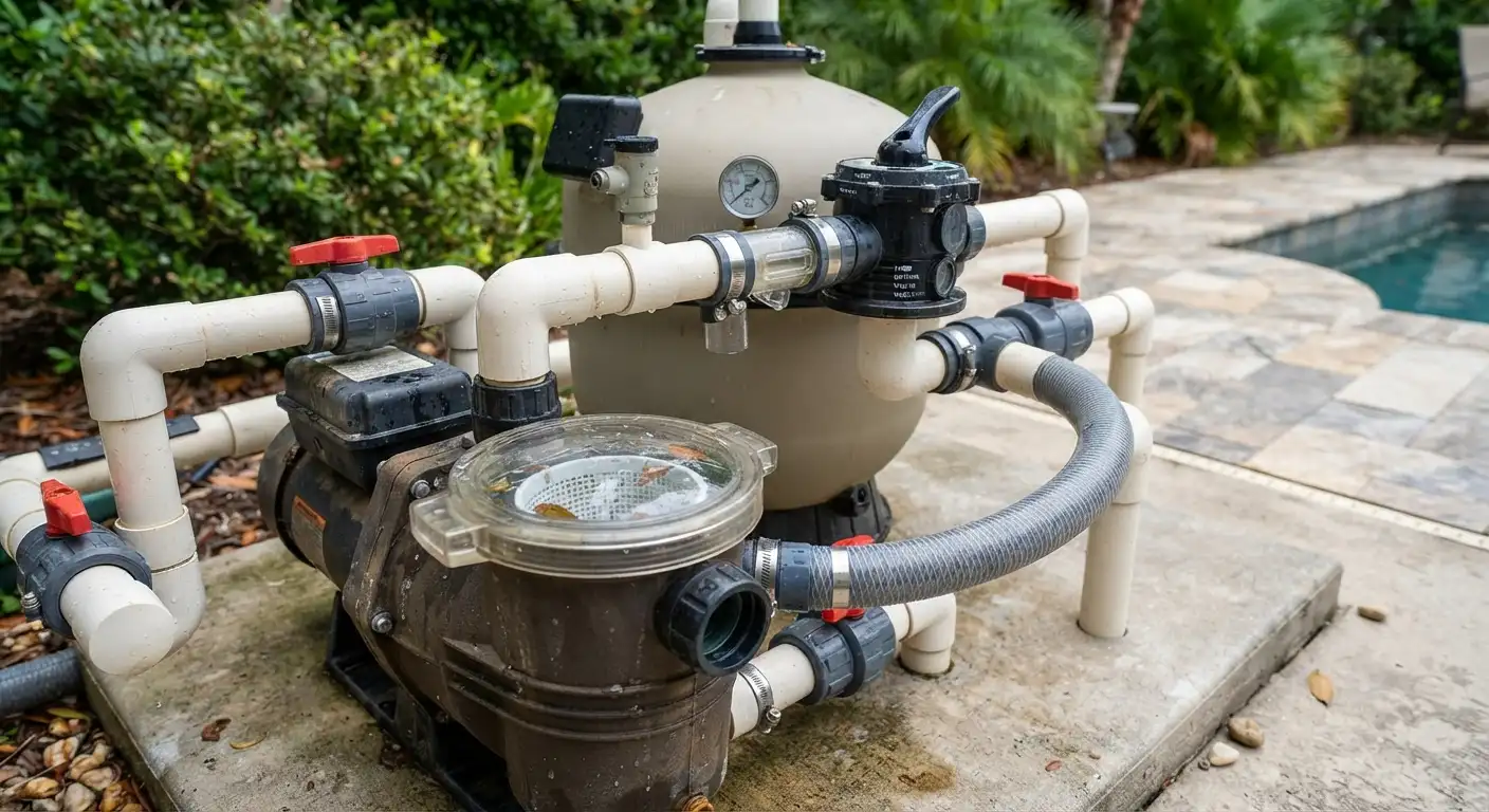 pool filter pump maintenance summer uae