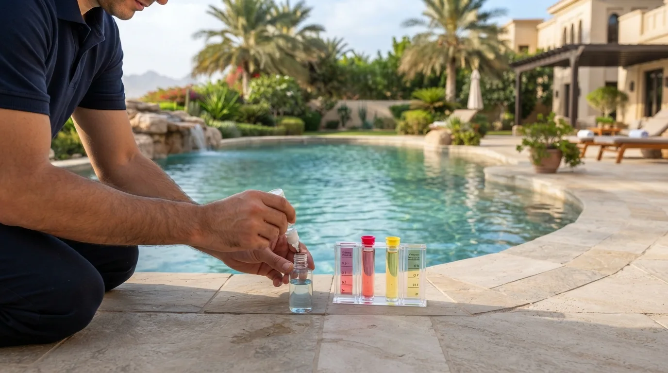pool water chemistry testing dubai