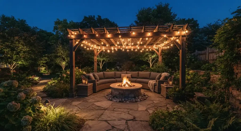Fire pit pergola outdoor living dubai Fire pit pergola outdoor living dubai