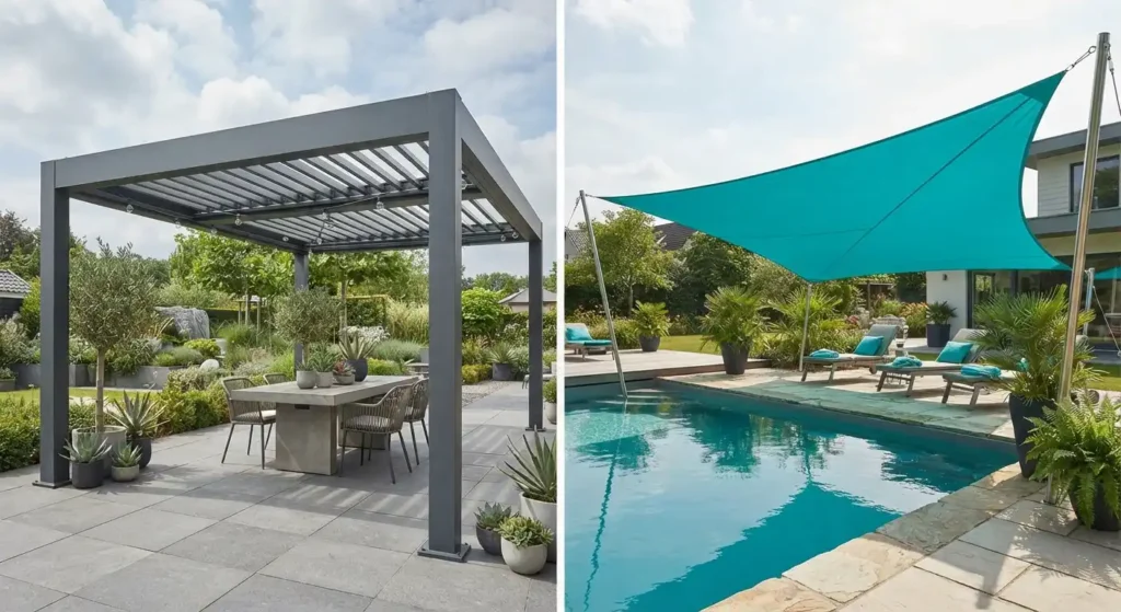 Shade Sail vs Pergola Dubai: Which One Fits Your Villa?