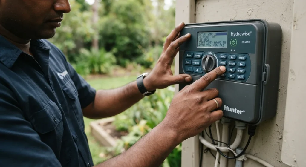 Smart irrigation controller setup uae villa Smart irrigation controller setup uae villa