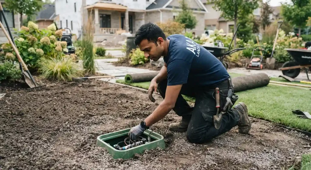 Soil irrigation check lawn installation uae