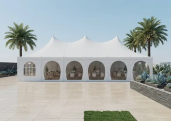 Arched window marquee tent palm trees dubai Arched window marquee tent palm trees dubai