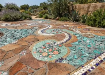 Artistic Mosaic River Pathway Artistic Mosaic River Pathway
