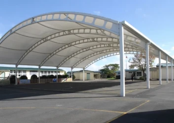 Cantilever car park shades Cantilever car park shades