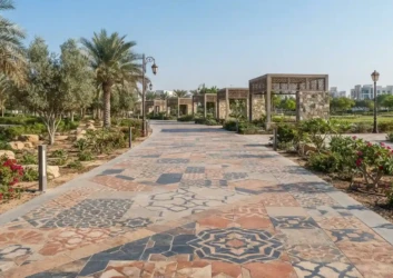 Decorative pavers for a public park Decorative pavers for a public park