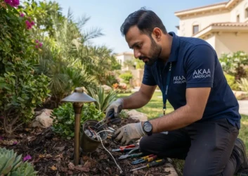 Garden light fixture inspection dubai villa Garden light fixture inspection dubai villa