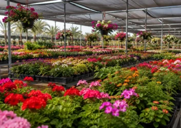 Hanging flower baskets nursery shade house uae (1) Hanging flower baskets nursery shade house uae (1)