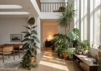 Indoor double height living plants Indoor double height living plants