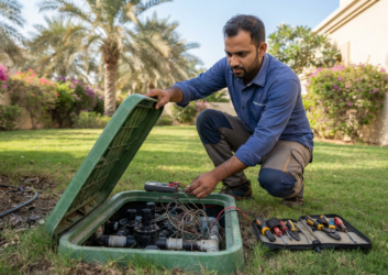 Irrigation valve box check dubai garden Irrigation valve box check dubai garden