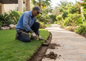 Lawn edge trimming pathway UAE Lawn edge trimming pathway UAE
