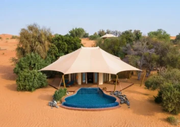Luxury tent villa pool desert dubai Luxury tent villa pool desert dubai