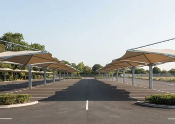 Multi Bay Parking Shade Structure Multi Bay Parking Shade Structure