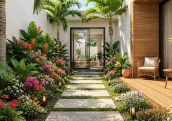 Outdoor garden path patio Outdoor garden path patio