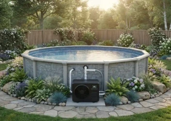 Pool heat pump installation garden Pool heat pump installation garden