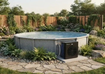 Pool heat pump installation garden Pool heat pump installation garden
