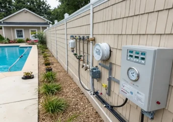 Pool heater gas control unit installation Pool heater gas control unit installation