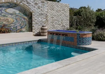Pool mosaic mural wall art tiled spa Pool mosaic mural wall art tiled spa