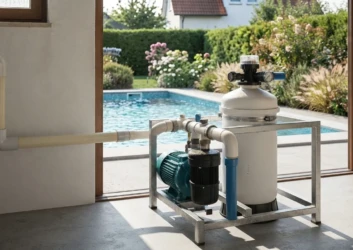 Pool sand filter pump equipment setup Pool sand filter pump equipment setup