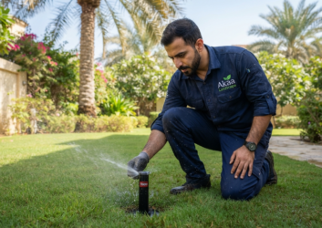 Sprinkler head inspection dubai villa garden Sprinkler head inspection dubai villa garden