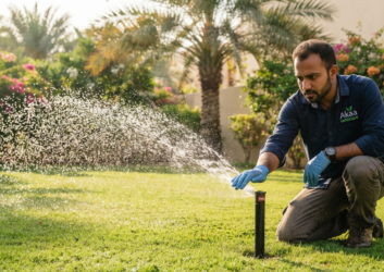 Sprinkler water flow test villa uae Sprinkler water flow test villa uae