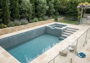 Swimming pool spa design stone wall Dubai Swimming pool spa design stone wall Dubai